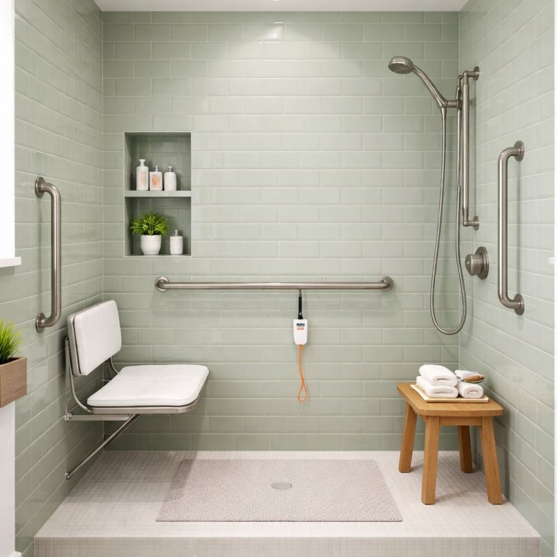 Elderly Shower Installation in Portland, ME